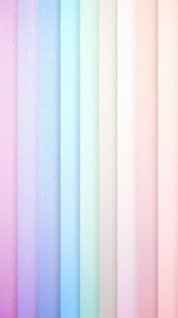 a row of colorful plastic curtains with a pink, blue, and purple design.