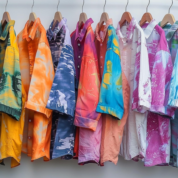 a row of colorful umbrellas hanging on a clothes line