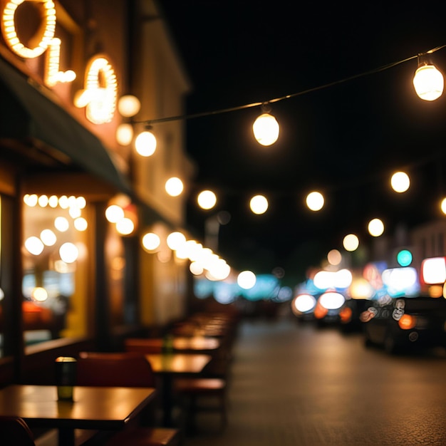 a row of lights that are on a building