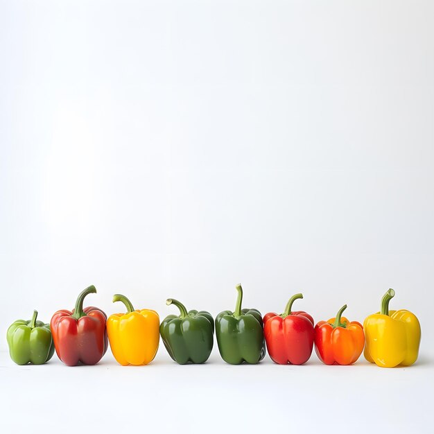 Photo a row of peppers with one that says quot peppers quot