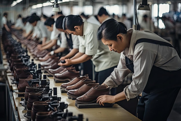 a row of shoes with the number 6 on them