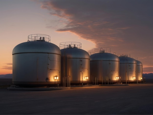 a row of silos with the word 5 on them