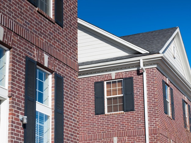 A row of townhomes in Denver, Colorado.