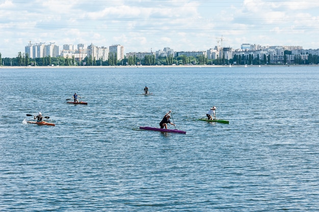 Rowing boat kayak