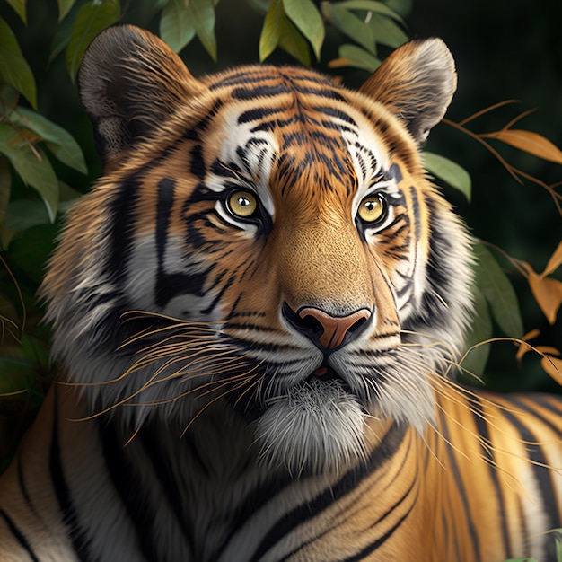 Royal bengal tiger bangladesh jungle Generative AI