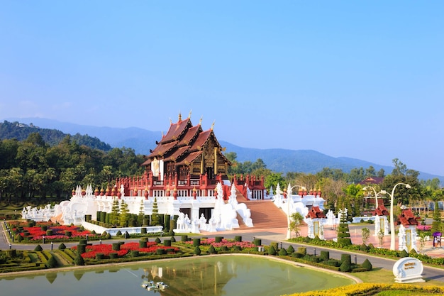 Royal pavilion in royal flora park Chiang mai Thailand