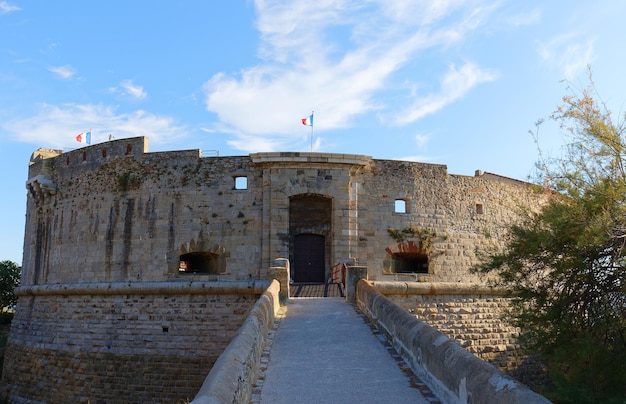 The Royal Tour tower is a fort built to protect the naval port of Toulon city France