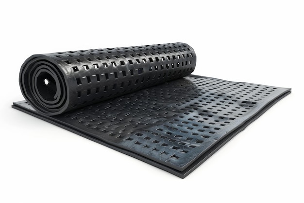 Rubber Floor Mats Isolated In Transparent Background