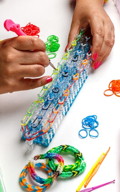 Rubber loom bracelet