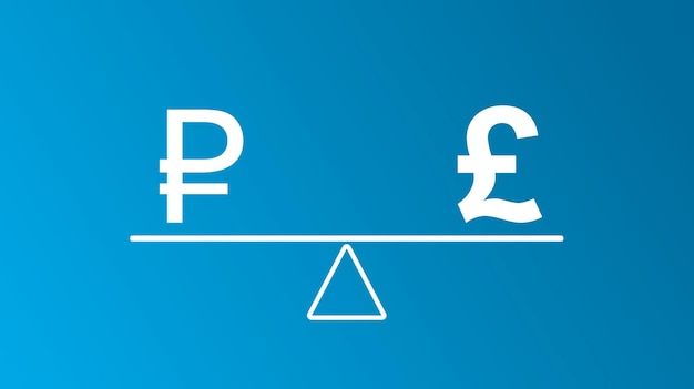 Ruble and pound on the scales