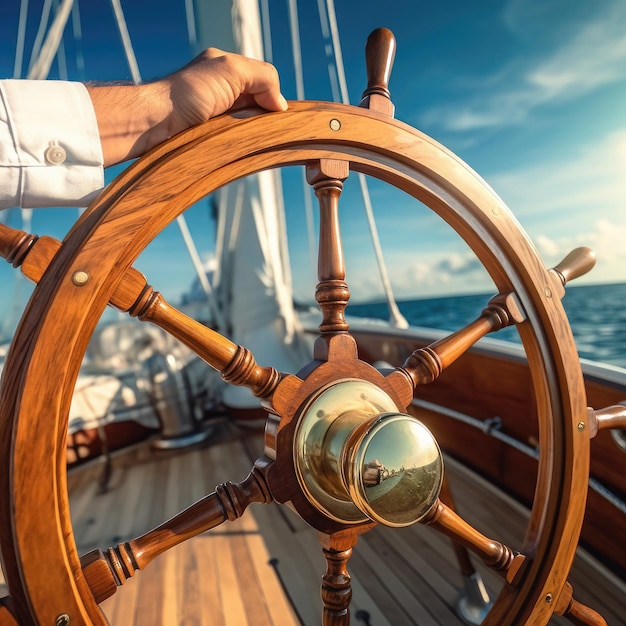 Rudder on sailboat