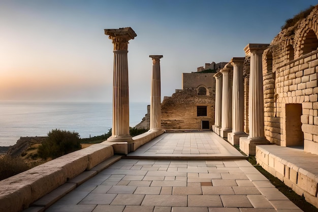 The ruins of the ancient city of athens