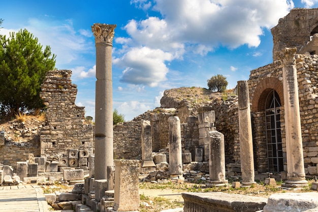 Ruins of the ancient city Ephesus in Turkey