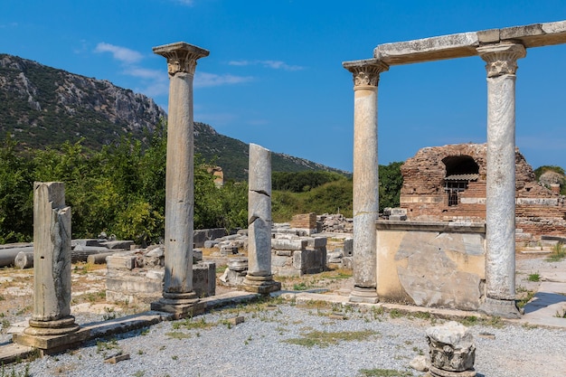 Ruins of the ancient city Ephesus in Turkey