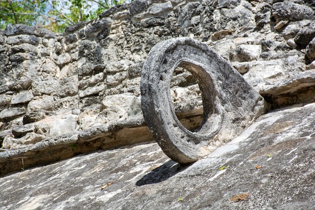 Ruins of the ancient Mayan city of Coba on the Yucatan Peninsula in Mexico