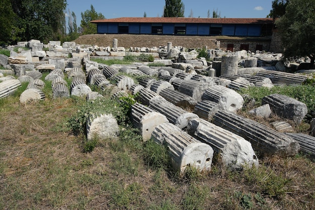 Ruins in Aphrodisias Ancient City in Aydin Turkiye