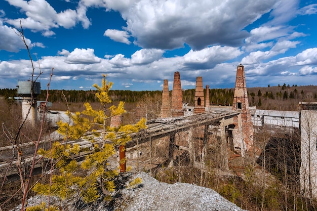 Ruins of a brick factory in Ruskeale