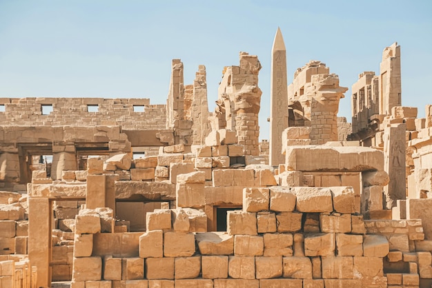 Ruins of the Egyptian Karnak Temple the largest openair museum in Luxor