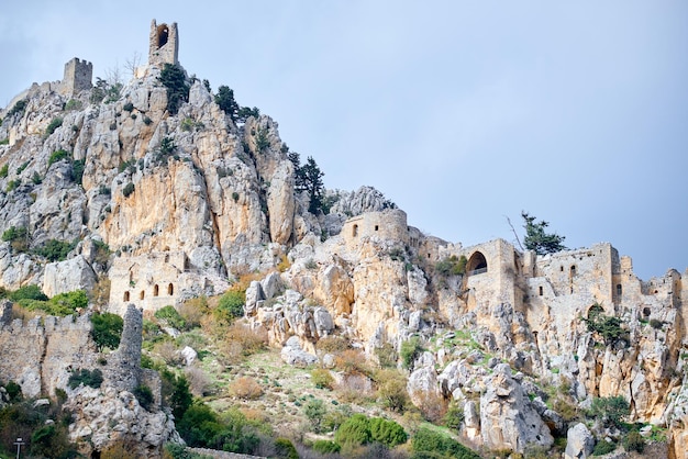 Ruins of the medieval St. Hilarion castle, North Cyprus. High quality photo