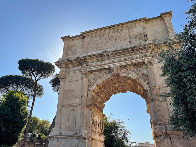 Ruins of the Roman Forum in Rome, Italy