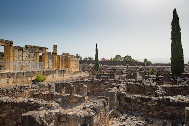 The ruins in the small town Capernaum