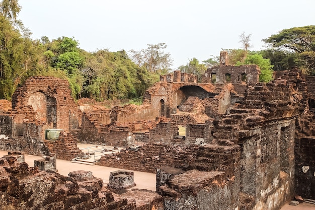 Ruins of St Augustine complex Old Goa India