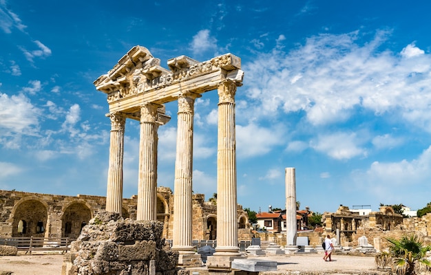 Ruins of the Temple of Apollo in Side, Turkey