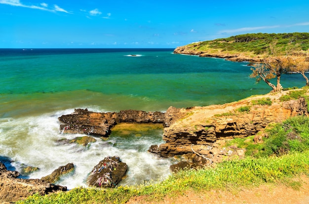 Ruins of Tipasa, a Roman colonia in Mauretania Caesariensis. Algeria, North Africa