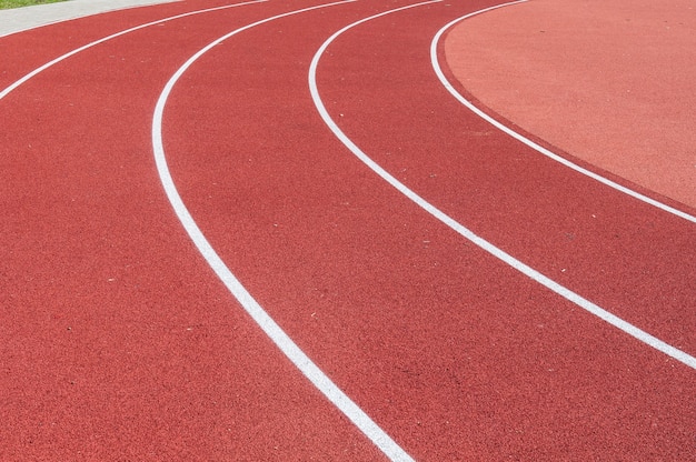 Running track for the athletes scenery