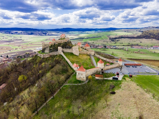 Rupea fortress Transylvania Romania Europe Is a medieval fortress built by Transylvanian Saxons Stands on one of the oldest archaeological sites in Romania