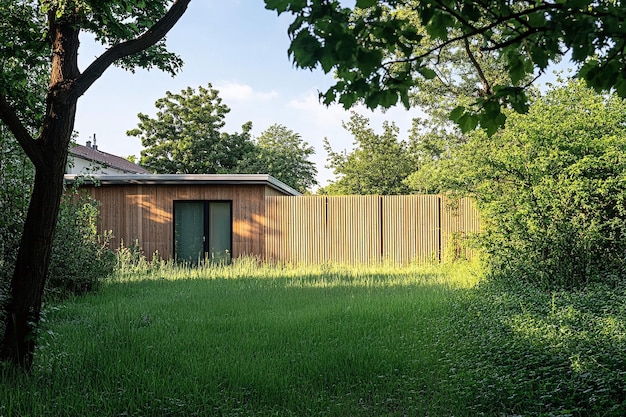 Rural Home with Expansive Green Lawns and Fences