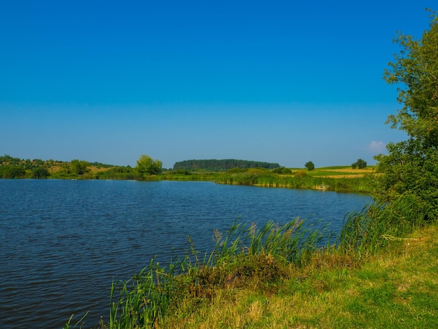 Rural lake in Ukraine