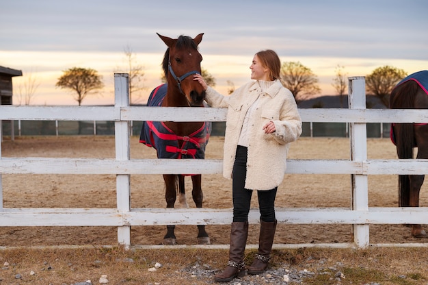 Rural life lifestyle growing horses