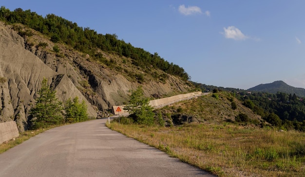 Rural road in the mountains region Tzoumerka Epirus Greece