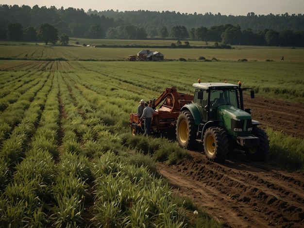 Photo rural worker field farmer worker field agro rural work farm plantation agriculture rural producers