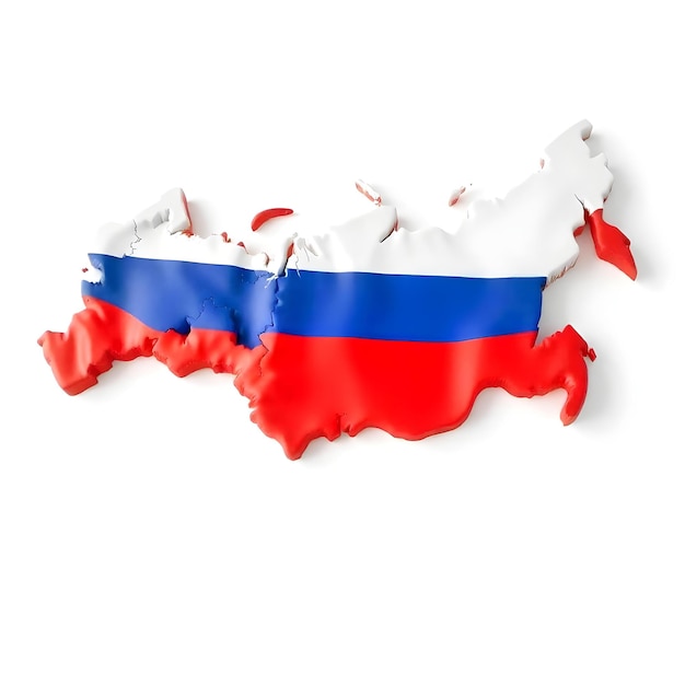 Photo russia map flag concept illustration design