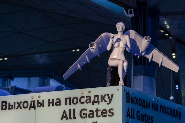 Russia SaintPetersburg Pulkovo Airport terminal Airport interiors