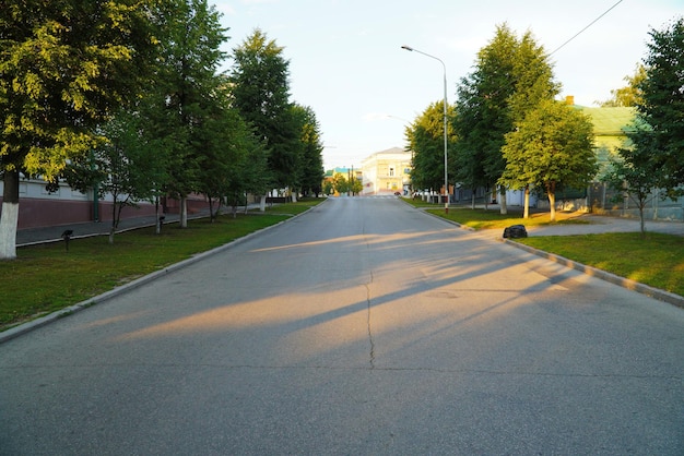 Russia Ulyanovsk July 17 2022 Lenin Street the central street of the city of Simbirsk Ulyanovsk