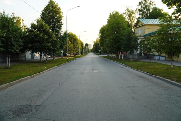 Russia Ulyanovsk July 17 2022 Lenin Street the central street of the city of Simbirsk Ulyanovsk