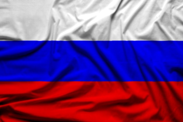 Russia waving flag textile texture