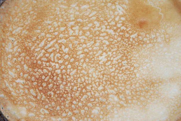 Russian traditional pancake Close Up texture, isolated. Food Photography.