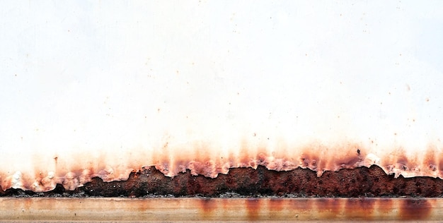 Rust of metals.Corrosive Rust on old iron white.Use as illustration for presentation.