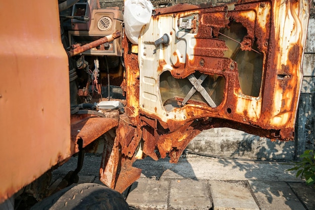 Rust rust old car door