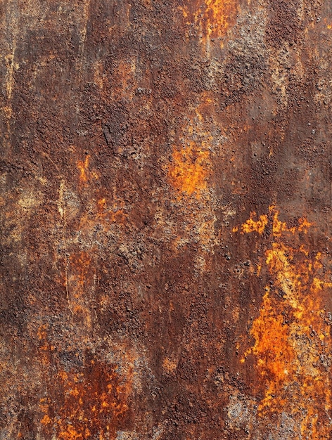 Rusted metal texture background composition filling the entire screen