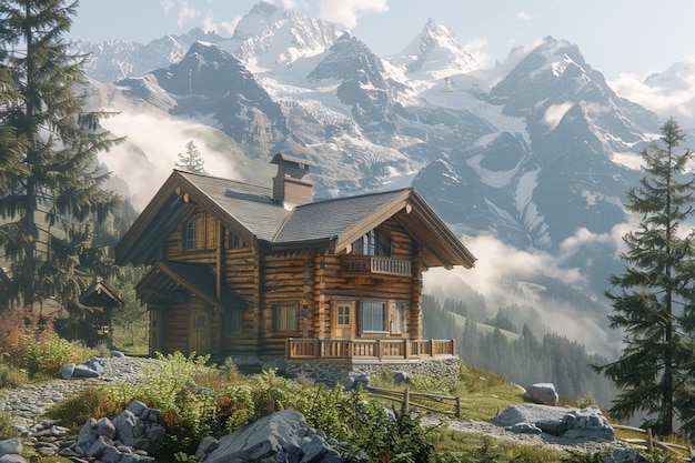 Rustic alpine home