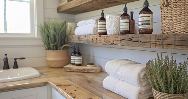 Rustic Bathroom Vanity Farmhouse Style Decor