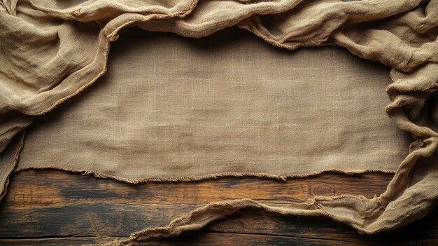 Rustic Burlap and Wooden Texture Background for OrganicThemed Designs