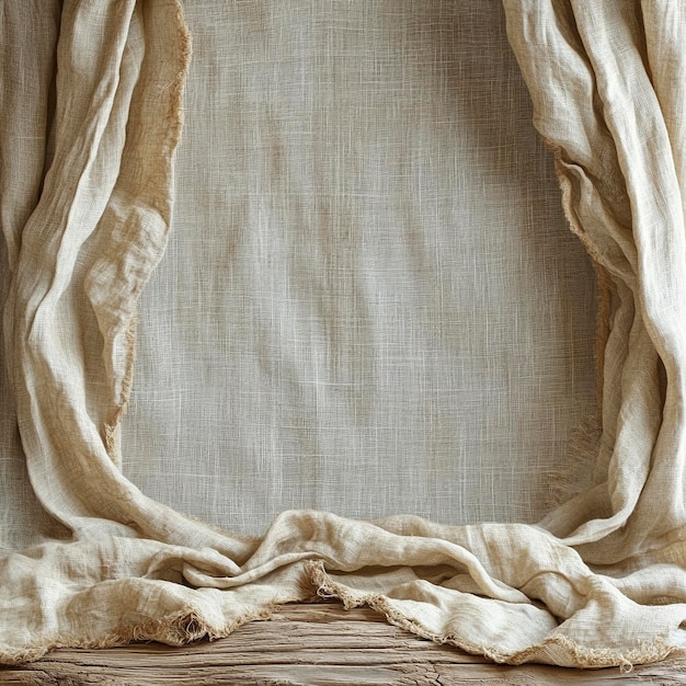 Rustic Burlap and Wooden Texture Background for OrganicThemed Designs