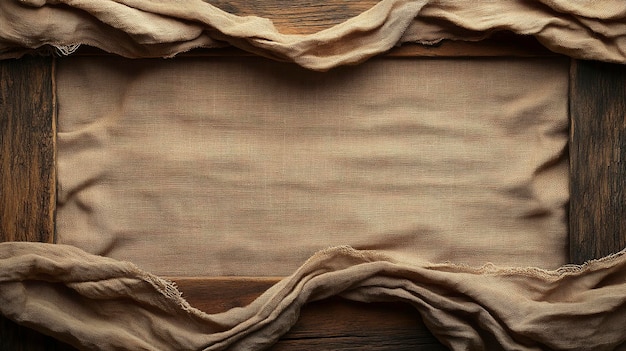 Rustic Burlap and Wooden Texture Background for OrganicThemed Designs