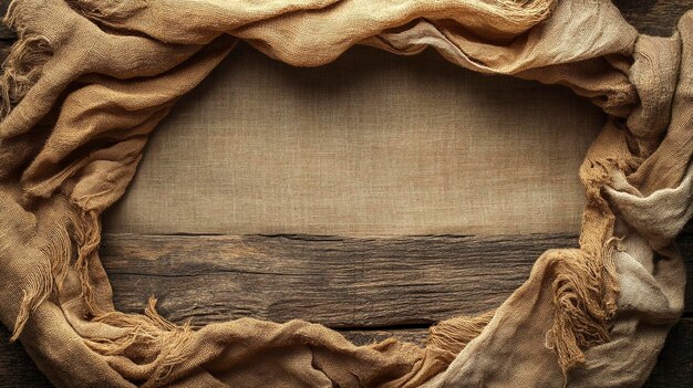 Rustic Burlap and Wooden Texture Background for OrganicThemed Designs